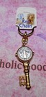 St  Saint Benedict Cross Medal Key  Key Chain - Gold   Silver Tone