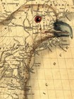 1833 Eagle Map Of The United States Rudiments Of Knowledge Us Map - 24x30