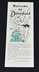 Walt Disney  welcome To Disneyland  1956 1950s Map Guide Brochure Ticket Book
