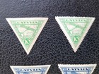 Latvia  c1  C1a  C2  C2a Mh  1921 Perf   Imperf Airs   Scott Catalog    18 00 