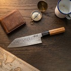 Damascus Steel Chef Knife Japanese Bunka K-tip Octagonal Wood Handle Hidden Tang