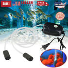 Aquarium Fish Tank Silent Air Pump 2 Air Bubble Disk Hydroponic Oxygen 5w Pump