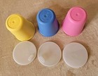 Luv N Care Toddler Baby Drinking Cup Tumbler 7 Oz Set Of 3 Comes With Sippy Lids