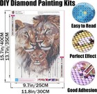 5d Diamond Painting Kits For Adults  Lion Family Diamond Art Kits For Adults Beg