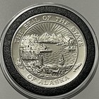 1976 Alaska State Proof Vintage Coin Sterling Silver Rare Round Medal Prospector