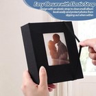 Small Photo Album 4 X 6 Linen Cover Front Window Scrapbook Album Holds 52 Photos