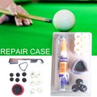 New Billiards And Pool Cue Stick Accessories Tip Repair Kit Blister Pack 