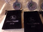 John Deere Season s Greetings Christmas Ornaments 2005 2007 2008 2009 With Bags