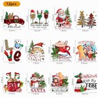 12 Sheets Christmas Iron On Transfers For T-shirts christmas Heat Christmas-1
