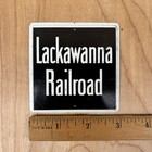 Lackawanna Railroad Tin Sign Vintage 1950s Post Cereal Train Metal 3in Model