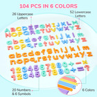 Magnetic Letters And Numbers  Uppercase And Lowercase Alphabet Fridge Magnets  P