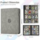 1024 Pocket Card Binder 16 Pocket Trading Card Binder   side Loading Collectible C