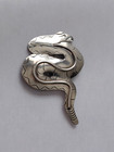 Vintage Native American Navajo R m j  Sterling Snake Pin Signed D  Skeets