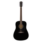 Open Box Fender Cd-60s Dreadnought Acoustic Guitar - Black W  Walnut Fb