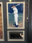 Joe Dimaggio New York Yankees Hall Of Fame 1955 Autographed Framed Photo