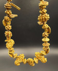 South East Asian Ancient Burmese Pyu Pagan Antiquities Jewelry Solid Gold Beads