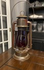 Vintage Pritchard Strong Prisco No 2 Hanging Lantern With Red Glass Globe