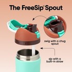 Owala Kids Freesip Insulated Stainless Steel Water Bottle 16 Oz Mint Chocolate
