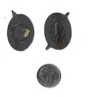 Lot Of 2 Older Nice  male Girl   Tin Tobacco Tags One Money