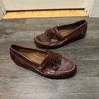 Gh Bass Weejuns Brown Leather Loafers Slip On Shoes Tassel Mens Size 10 5 D Vtg