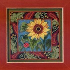 Sunflower Cross Stitch Kit Mill Hill 2013 Buttons   Beads Autumn