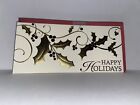 Papyrus Boxed Christmas Cards - Gold Leaves Cranberries 16ct