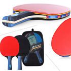 1 Pair Professional Table Tennis Ping Pong Racket Paddle Bat 3pcs Balls Bag Set