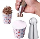 3pcs Russian Ball Sphere Icing Nozzles Set Stainless Steel Pastry Piping Tips