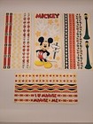Lot Of  4  Vintage Mickey Mouse minnie Sandylion Sticker Sheets 5  1 2    12 