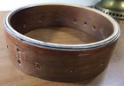 Vtg Small Banjo Pot Wooden Rim Tone Ring Tension Hoop Head Parts Project Luthier