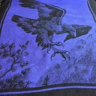 Vintage San Marcos Majestic Eagle Blanket Purple Reversible Approx 74  X 92 