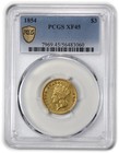 1854 Pcgs Xf45 - Gold Indian Princess  3 Three Dollar Us Coin  62901a