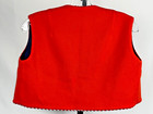 Vintage Handmade Reversible Child   s Red   Blue 70s Vest Patriotic Costume