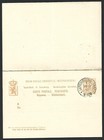  bl  Luxembourg 1890 Postal Stationary Reply Postcard Used