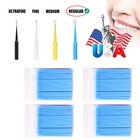 100 Micro Brushes Applicators Microbrush Dental  regular  Fine  Super Fine  Eye