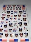Disney Independence Day 3d Mickey Nail Art Stickers- Nail Decals