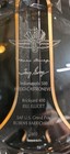 2002 Tiffany   Co Rock Cut Crystal Presentation Plate Indy 500 Helio Castroneves