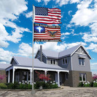 God Bless America -3x5 Ft Christian Jesus Garden Flags American Eagle Flags For