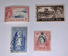 Lot Of 7 Vintage British Territories Postage Stamps Queen Elizabeth Ii  used new