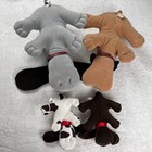 Pound Puppies Lot Tonka Vintage Plush Dog Mini   Large Gray Brown 1985 