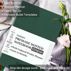 Dotted Journal Notebook With Premade Bullet Templates  Pre-made Dot Grid