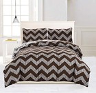 Wyatt Down Alternative Comforter Set Full queen Chocolate