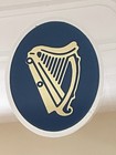 Vintage Imported Harp Lager Mirror Guinness Wood Frame Bar Pub Deco Rare 
