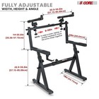 5core Piano Keyboard Stand Z Style Heavy Duty 2 Tier Stands W Adjustable Arm