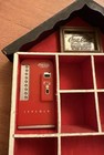 Vintage Wooden Coca-cola Display Shelf 8    X 9    With Mini Mirror   Soda Machine