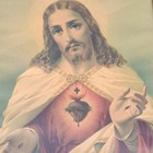 Rare Vintage Print Of  Sacred Heart Of Jesus Framed Art