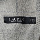 Ralph Lauren Womens Plaid Knit Blazer Jacket Small Wool Cashmere Cotton Blend