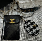 Chanelbeaute Smartphone Pouch Shoulder Coin Case Mini Bag W box Aaa