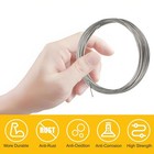 1 16 Stainless Steel Wire Rope 100ft With 50 Crimping Sleeves 7x7 368lbs B