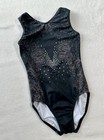 Suni Lee Gk Elite Leotard Gymnastics Dramatic Sequin Bling Tank Usa Leo Size  Cl